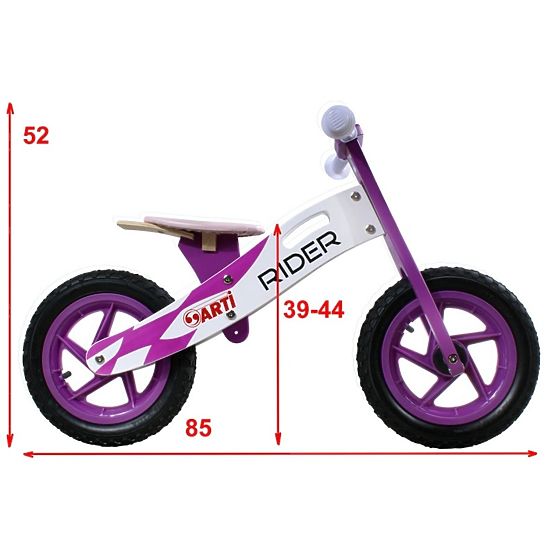 Laufrad ARTI RIDER - Pinke Blumen