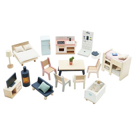 Le Toy Van Möbel Starter Daisylane - Komplettset für Puppenhaus