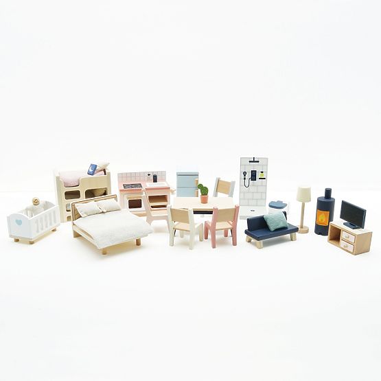 Le Toy Van Möbel Starter Daisylane - Komplettset für Puppenhaus