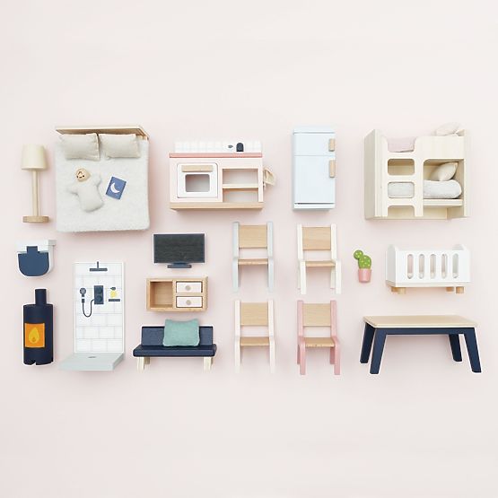 Le Toy Van Möbel Starter Daisylane - Komplettset für Puppenhaus
