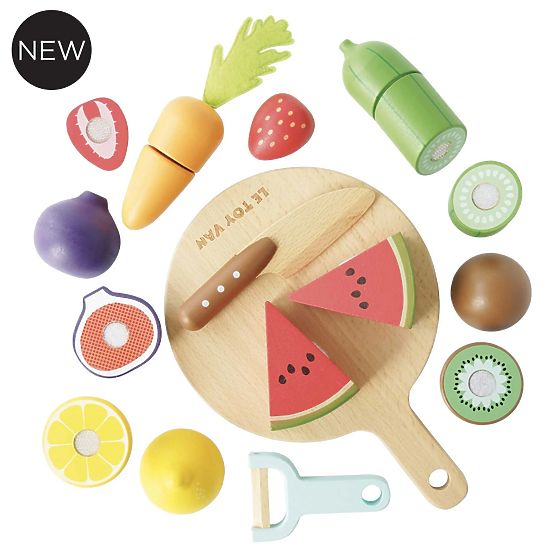 Le Toy Van Schneideobst und -gemüse mit Brett