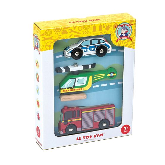 Le Toy Van Set Rettungsfahrzeuge
