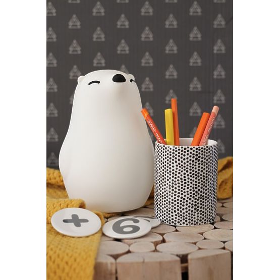 LED PUFI Lampe - Eisbär