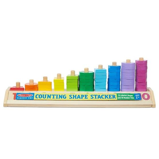 Lernpuzzle für Zählen, Formen und Farben