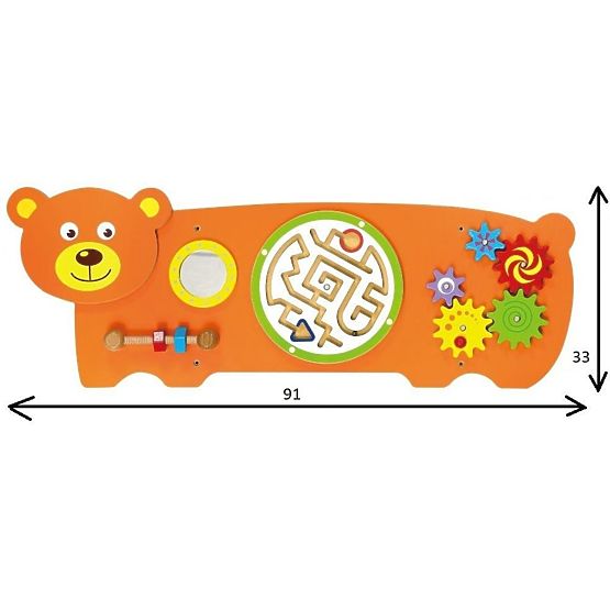 Lernspielzeug an der Wand - Bär