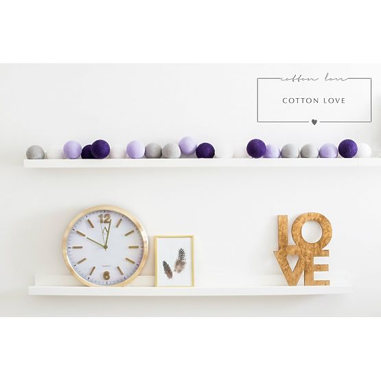 Leuchtende Baumwollkugeln - Dark Violet