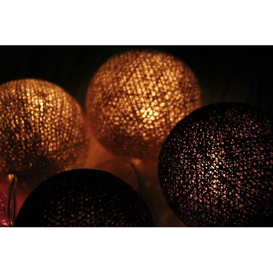 Leuchtende Baumwollkugeln - Dark Violet