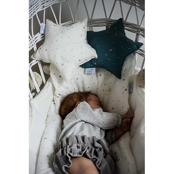 LILU Musselin Kissen Stern mini