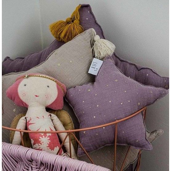 LILU Musselin Kissen Stern mini