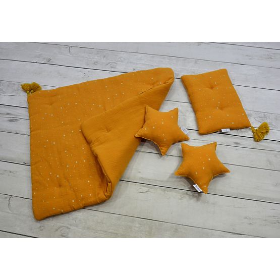 LILU Musselin Kissen Stern mini