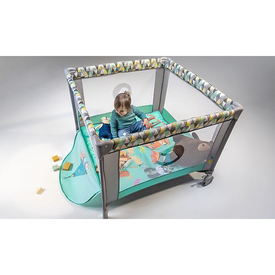 Kinderlaufstall Lene - Grün Türkis