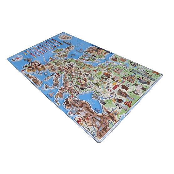 Magnetische Europakarte XXXL