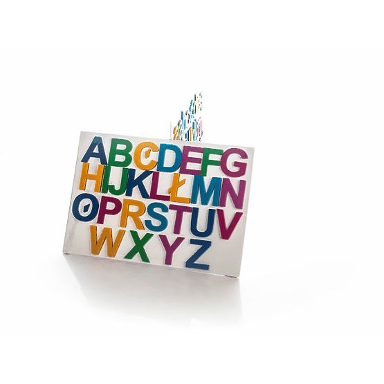 Magnetisches Alphabet filz/große Buchstaben