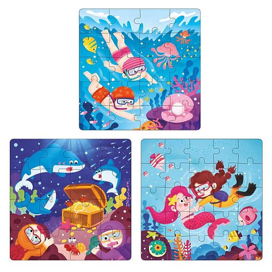 Magnetisches Puzzle Buch Unterwasserwelt