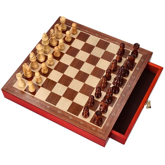 Magnetisches Schachspiel mit Schubladen