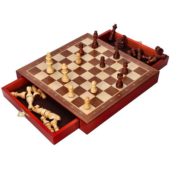 Magnetisches Schachspiel mit Schubladen