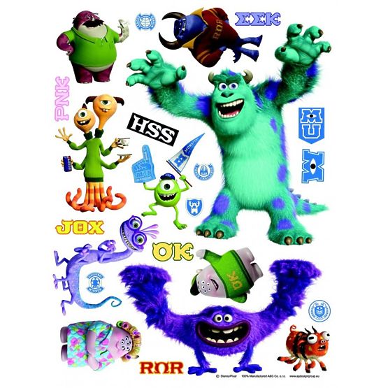 Maxi-Wandaufkleber Monsters