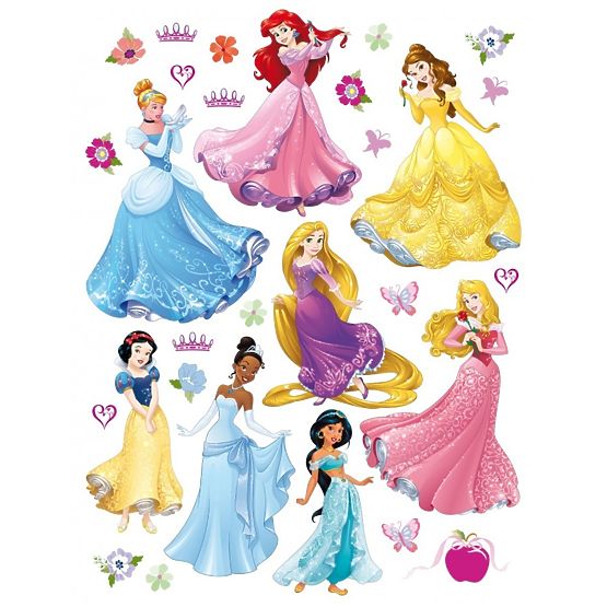 Maxi-Wandaufkleber Princess