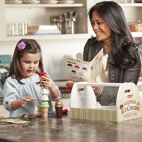 Melissa & Doug hölzerne Eisdiele