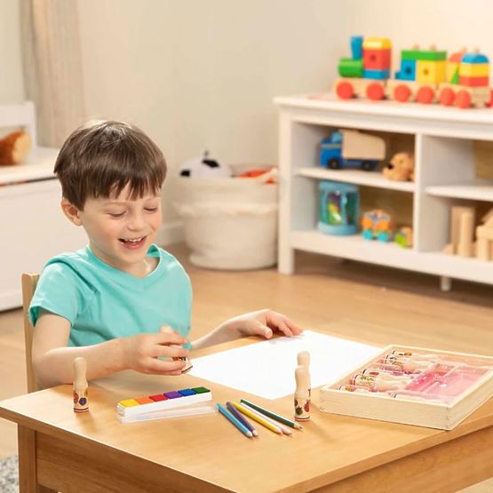 Melissa & Doug - Holzstempel in einer Box