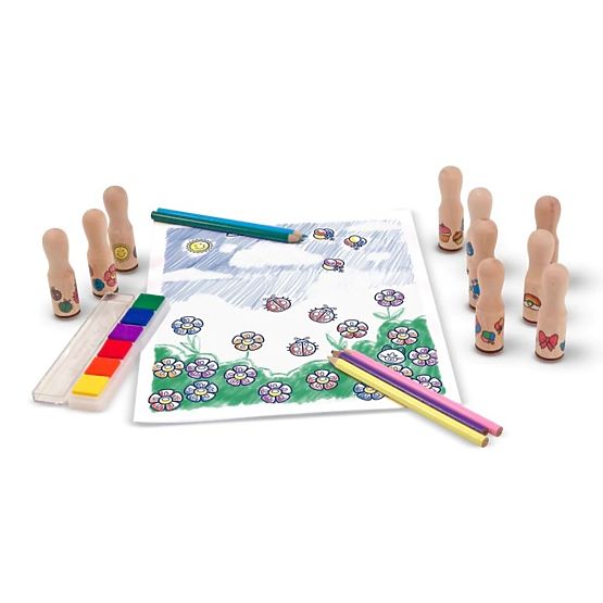 Melissa & Doug - Holzstempel in einer Box