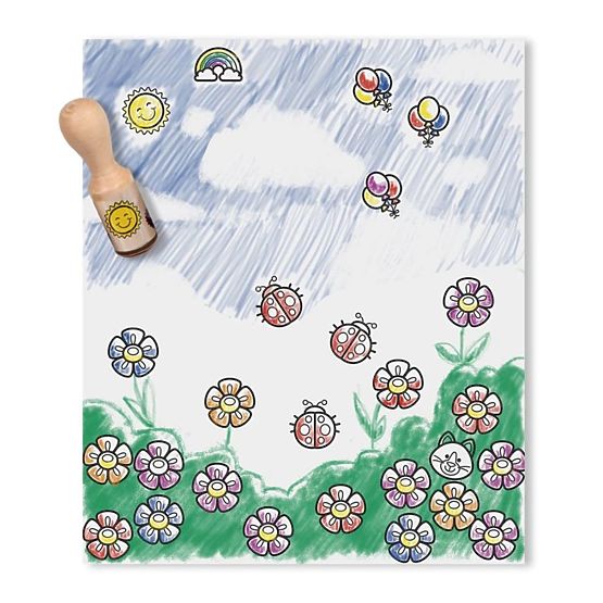 Melissa & Doug - Holzstempel in einer Box