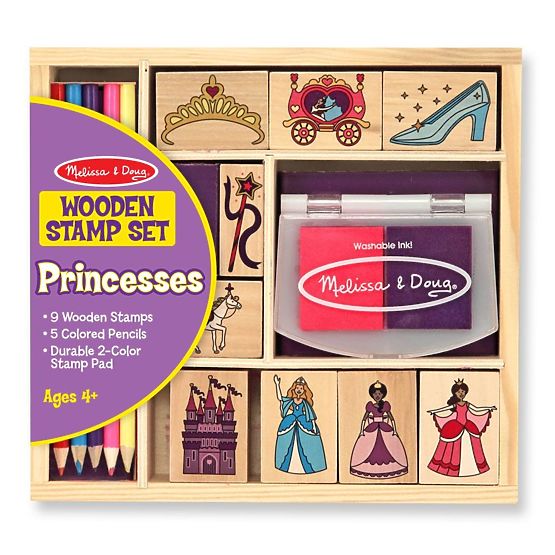 Melissa & Doug - Set Princess Holzstempel