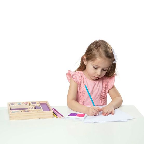 Melissa & Doug - Set Princess Holzstempel