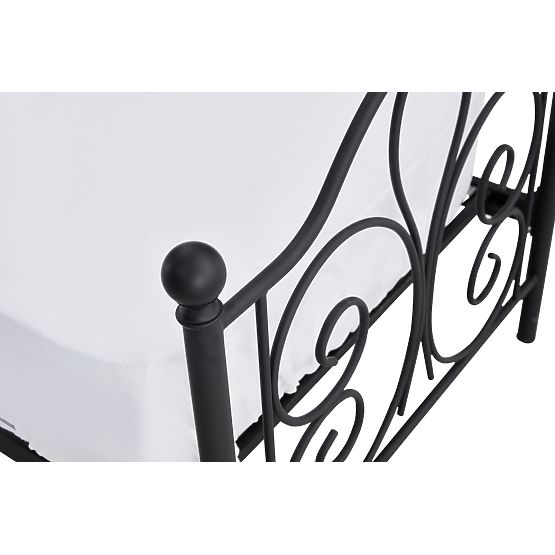 Metallbett PANAMA 120x200 – schwarz