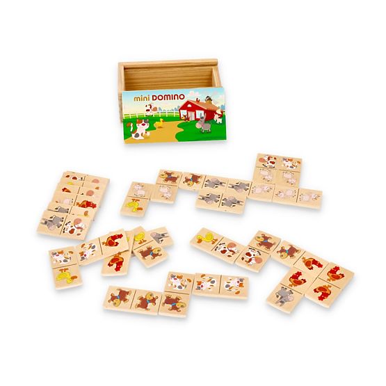 Mini-Domino in der Schachtel - Tiere
