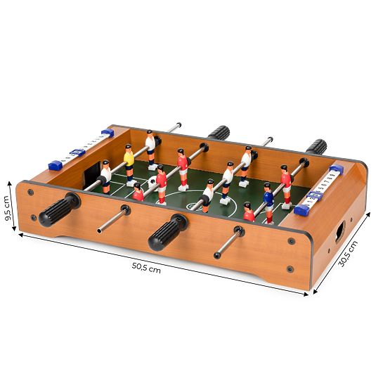 Mini Tischfußball für Kinder mit zwei Bällen und Führungen