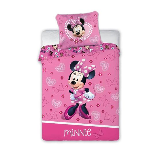 Minnie Mouse Babybettwäsche - Herzen und Schleifen