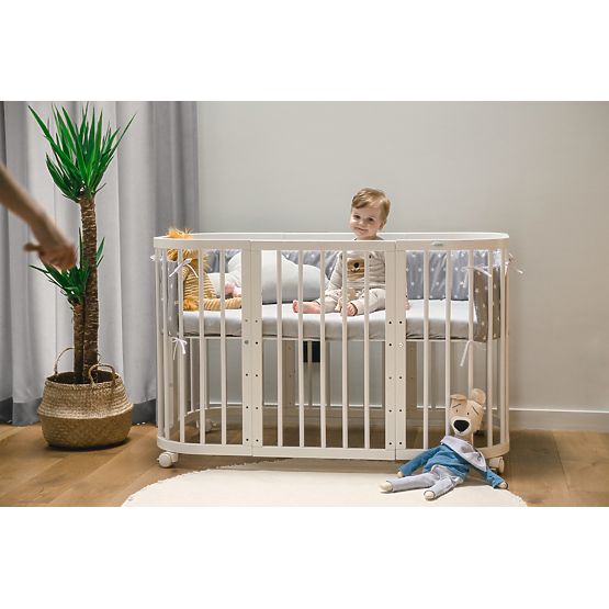 Mitwachsende Babybett Desire 7in1 PLUS - weiß