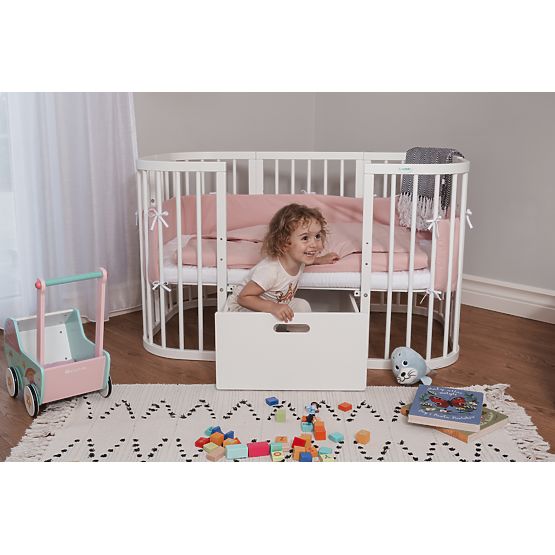 Mitwachsende Babybett Desire 7in1 PLUS - weiß