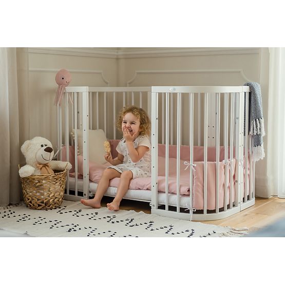 Mitwachsende Babybett Desire 7in1 PLUS - weiß