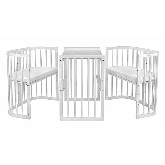 Mitwachsende Babybett Desire 7in1 PLUS - weiß