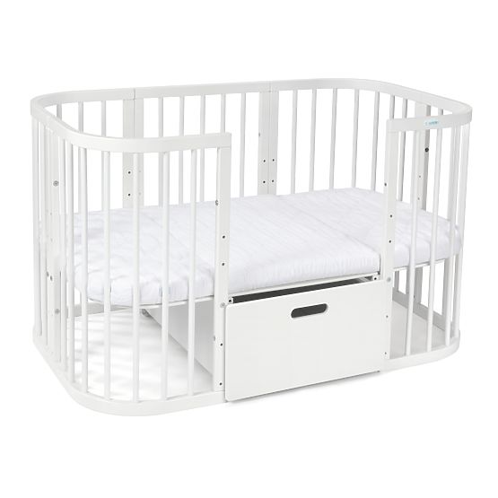 Mitwachsende Babybett Desire 7in1 PLUS - weiß