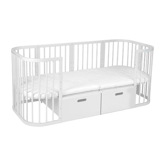 Mitwachsende Babybett Desire 7in1 PLUS - weiß