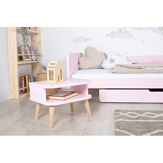 Mitwachsendes Bett Nell 2in1 - Puderrosa