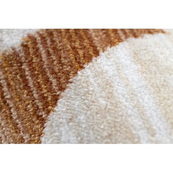 Moderner Kinderteppich TOYS 75323 TEDDYBÄR, unregelmäßige Form, creme, rot fuchsia