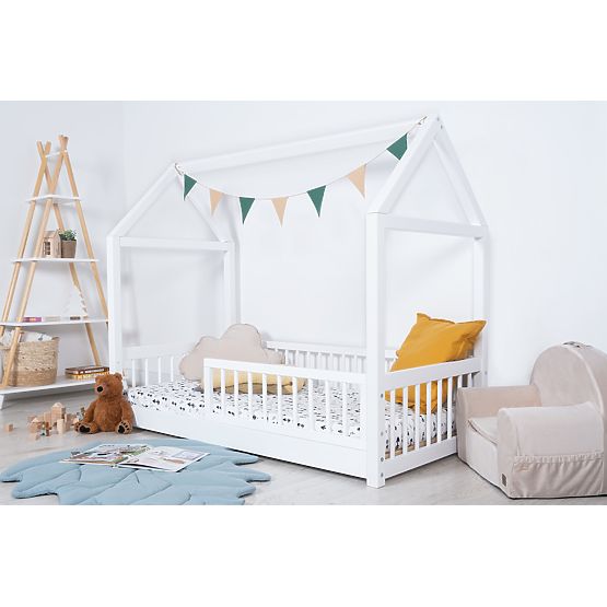 Montessori Hausbett Elis weiß