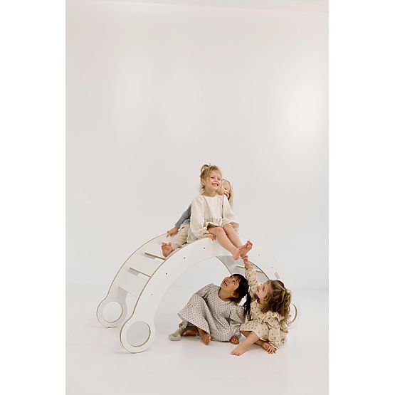 Montessori Holzschaukel XL - Weiß