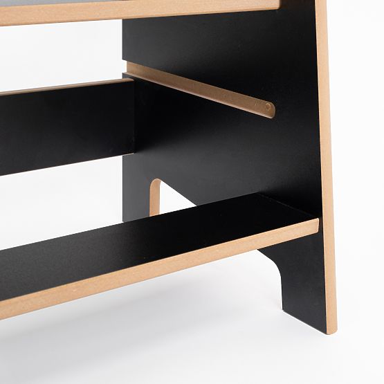 Montessori-Lernturm Quadro Schwarz