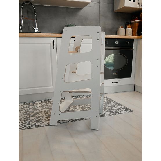 Sara Scandi Montessori Lernturm - weiß