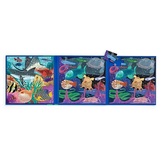 Mudpuppy Magnetisches Puzzle Tiefen des Meeres 2x20 Teile