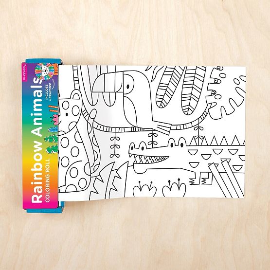 Mudpuppy Mini Malbuch Bunte Tiere