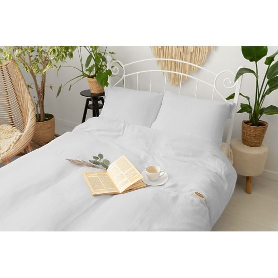 Musselin-Bettwäsche 140x200 cm + 70x90 cm hellgrau