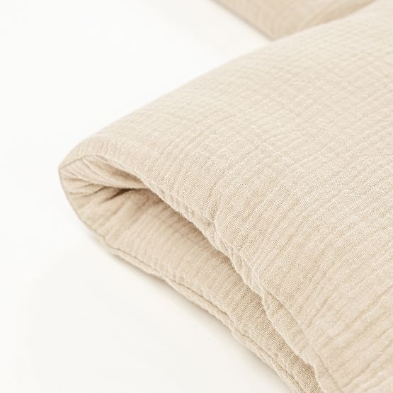 Musselin-Bettwäsche Ourbaby 135x100 + 40x60 cm - Ecru