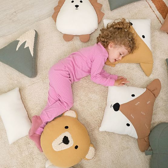 Musselin-Kissen Ourbaby 20x35 cm - grün