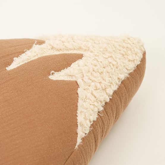Musselin-Kissen Ourbaby 28x30 cm Berge - Toffee